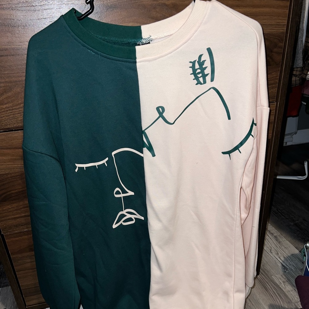 oversized crew neck